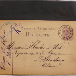 Collection Marcophilie d'Alsace classique 1809-1945 en un album.