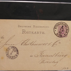 Collection Marcophilie d'Alsace classique 1809-1945 en un album.