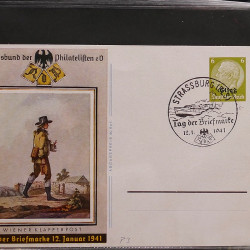 Collection Marcophilie d'Alsace classique 1809-1945 en un album.