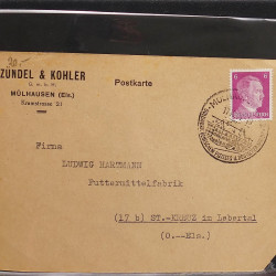 Collection Marcophilie d'Alsace classique 1809-1945 en un album.