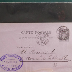 Lot de 90 entiers postaux de France classique - semi moderne en un album.