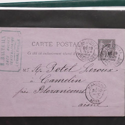 Lot de 90 entiers postaux de France classique - semi moderne en un album.