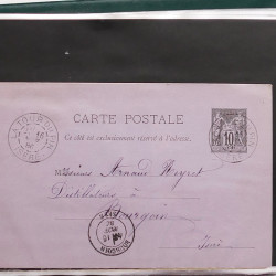 Lot de 90 entiers postaux de France classique - semi moderne en un album.