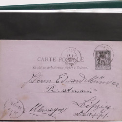 Lot de 90 entiers postaux de France classique - semi moderne en un album.