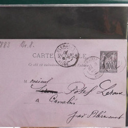 Lot de 90 entiers postaux de France classique - semi moderne en un album.