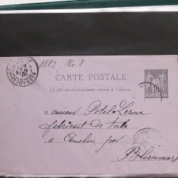 Lot de 90 entiers postaux de France classique - semi moderne en un album.