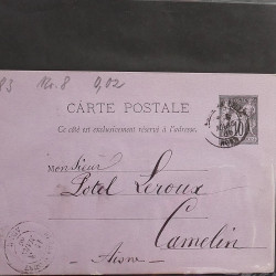 Lot de 90 entiers postaux de France classique - semi moderne en un album.