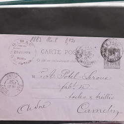 Lot de 90 entiers postaux de France classique - semi moderne en un album.