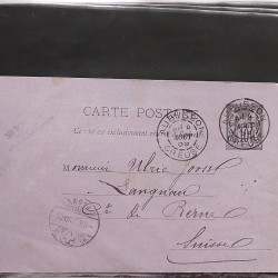 Lot de 90 entiers postaux de France classique - semi moderne en un album.