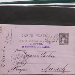 Lot de 90 entiers postaux de France classique - semi moderne en un album.