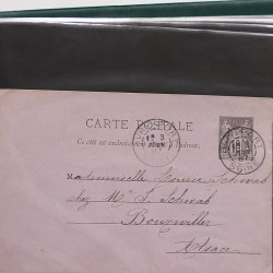 Lot de 90 entiers postaux de France classique - semi moderne en un album.