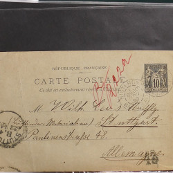 Lot de 90 entiers postaux de France classique - semi moderne en un album.