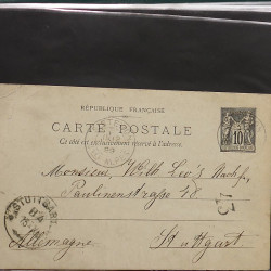 Lot de 90 entiers postaux de France classique - semi moderne en un album.