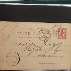 Lot de 90 entiers postaux de France classique - semi moderne en un album.