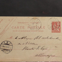 Lot de 90 entiers postaux de France classique - semi moderne en un album.