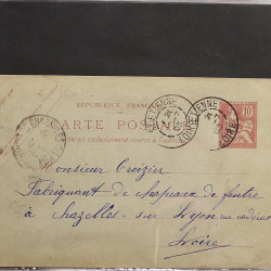 Lot de 90 entiers postaux de France classique - semi moderne en un album.