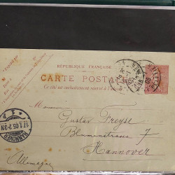 Lot de 90 entiers postaux de France classique - semi moderne en un album.