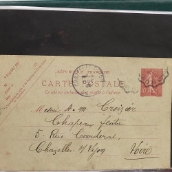 Lot de 90 entiers postaux de France classique - semi moderne en un album.