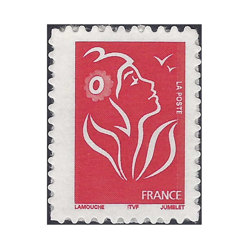 Timbre autoadhésif de France N°49A - Marianne de Lamouche ITVF.