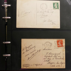 Collection Marcophilie Flammes de Strasbourg 1934-2000 en 2 albums.