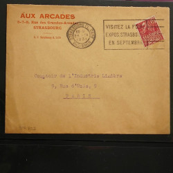 Collection Marcophilie Flammes de Strasbourg 1934-2000 en 2 albums.