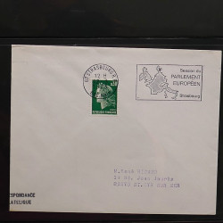 Collection Marcophilie Flammes de Strasbourg 1934-2000 en 2 albums.