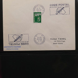 Collection Marcophilie Flammes de Strasbourg 1934-2000 en 2 albums.