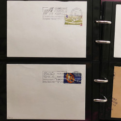 Collection Marcophilie Flammes de Strasbourg 1934-2000 en 2 albums.