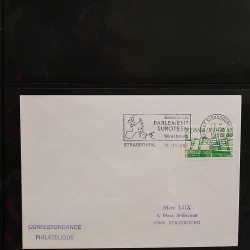 Collection Marcophilie Flammes de Strasbourg 1934-2000 en 2 albums.