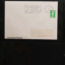 Collection Marcophilie Flammes de Strasbourg 1934-2000 en 2 albums.