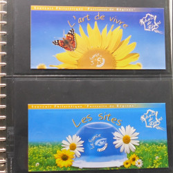 Lot d'entiers postaux et commémoratifs de France en album Lindner.