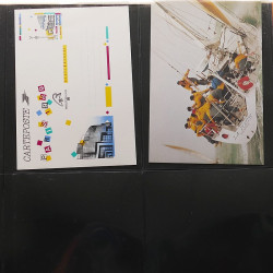 Lot d'entiers postaux et commémoratifs de France en album Lindner.