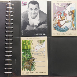 Lot d'entiers postaux et commémoratifs de France en album Lindner.