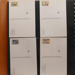 Lot d'entiers postaux et commémoratifs de France en album Lindner.