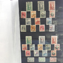 Lot de timbres de Turquie oblitérés en un album.