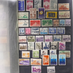Lot de timbres de Turquie oblitérés en un album.