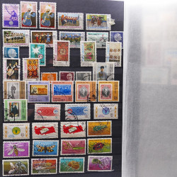 Lot de timbres de Turquie oblitérés en un album.