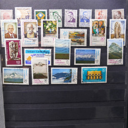 Lot de timbres de Turquie oblitérés en un album.