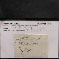 Collection Marcophilie Strasbourg et Alsace classique en un album.