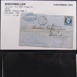 Collection Marcophilie Strasbourg et Alsace classique en un album.