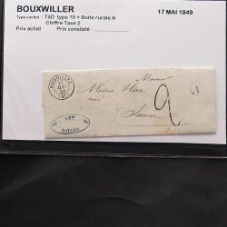 Collection Marcophilie Strasbourg et Alsace classique en un album.