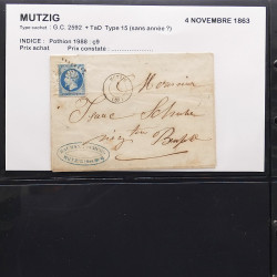 Collection Marcophilie Strasbourg et Alsace classique en un album.