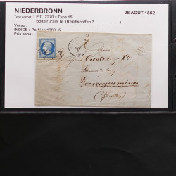 Collection Marcophilie Strasbourg et Alsace classique en un album.