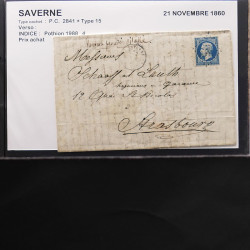 Collection Marcophilie Strasbourg et Alsace classique en un album.