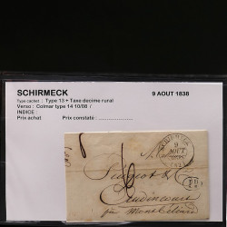 Collection Marcophilie Strasbourg et Alsace classique en un album.