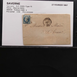 Collection Marcophilie Strasbourg et Alsace classique en un album.