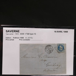 Collection Marcophilie Strasbourg et Alsace classique en un album.