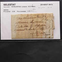 Collection Marcophilie Strasbourg et Alsace classique en un album.