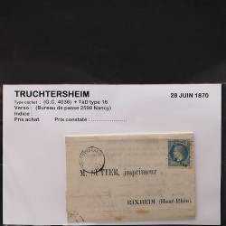 Collection Marcophilie Strasbourg et Alsace classique en un album.