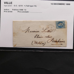 Collection Marcophilie Strasbourg et Alsace classique en un album.